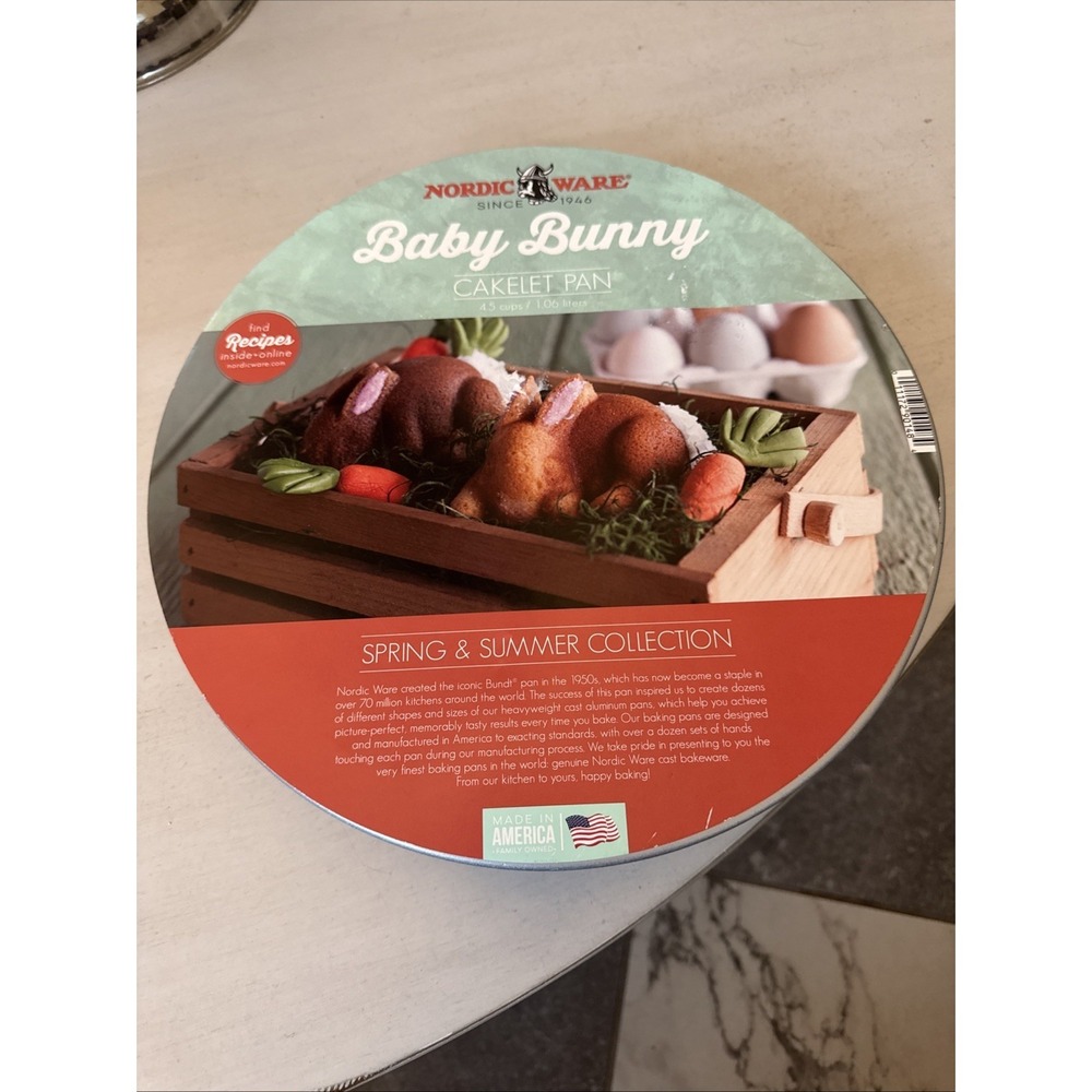 Nordic Ware Baby Bunny Cakelet Pan - Brand New In Packaging